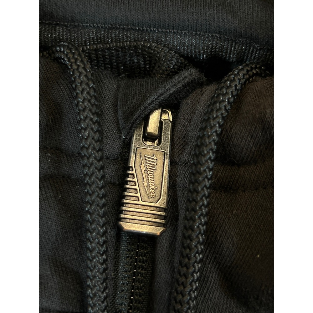 Milwaukee M12 Heated Gear Black Full Zip Hoodie Sweatshirt F200 Mens XL Utility - Picture 5 of 12